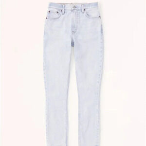 Abercrombie And Fitch Jeans Skinny High Rise Denim Light Blue New Plus Size 35
